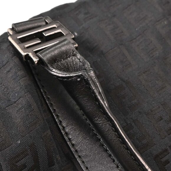 Fendi Black Canvas Zucchino Handbag - Picture 10 of 11